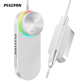 Arctic White Professional Portable Nail Drill - High-Speed Brushless E-file with Minimalist Design